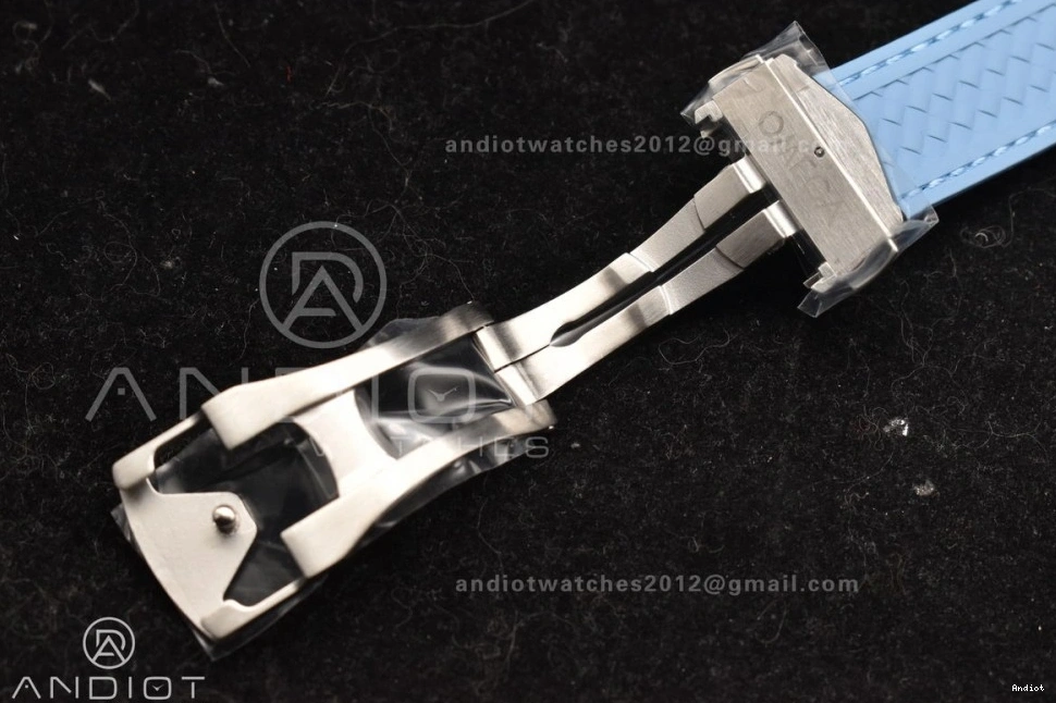 1:1 Summer on Terra Dial Clone Blue VSF Super Strap Blue Rubber A8900 Best 41mm Edition Aqua 1103